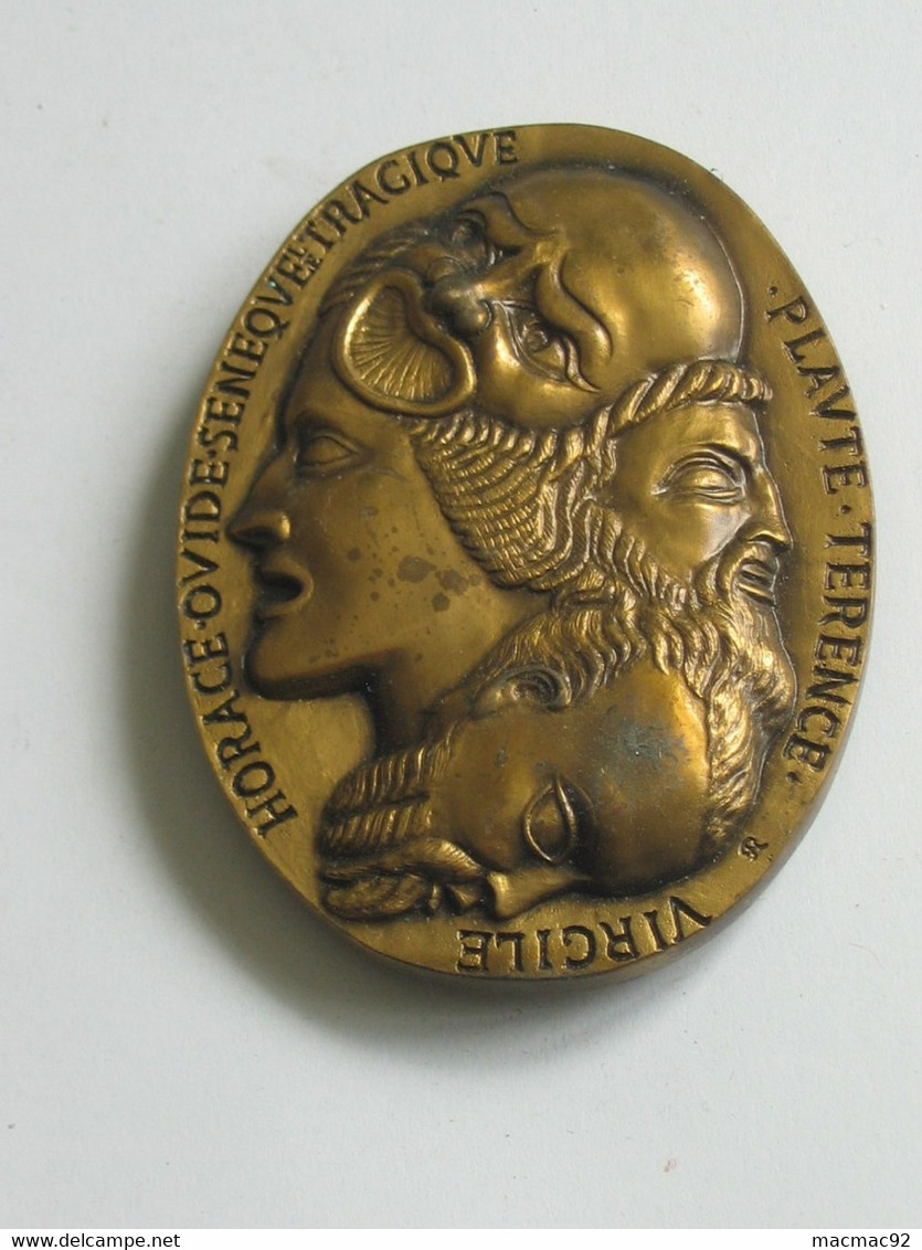 Médaille Les Poètes Ovide Plaute Virgile Horace Terence Séneque Le Théatre Medal **** EN ACHAT IMMEDIAT **** - Professionnels / De Société