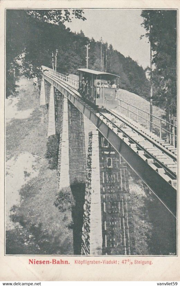 ZWITZERLAND-SCHWEIZ-SUISSE-SVIZZERA-BERNE-NIESEN-BAHN-KLOPFLIGRABEN-VIADUKT-CARTOLINA NON VIGGIATA  -ANNO 1920-30 - Berne