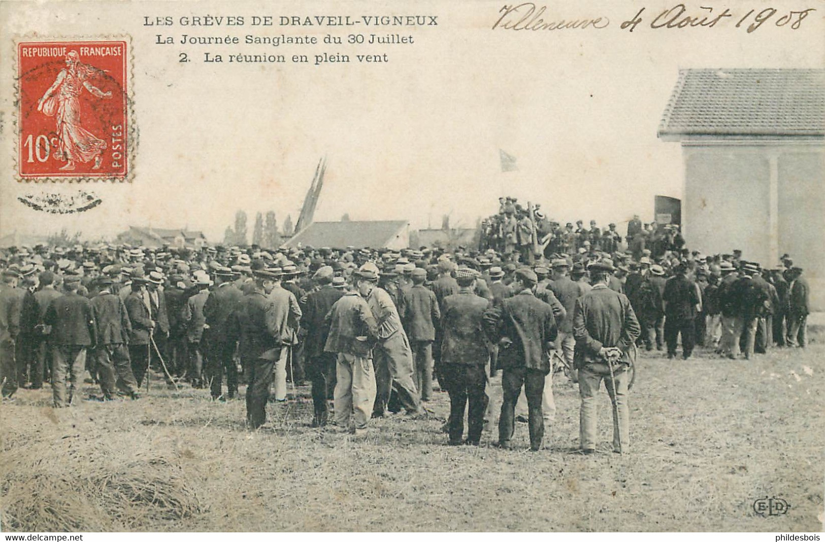 ESSONNE  Les Greves De DRAVEIL-VIGNEUX La Journée Sanglante La Réunion - Draveil