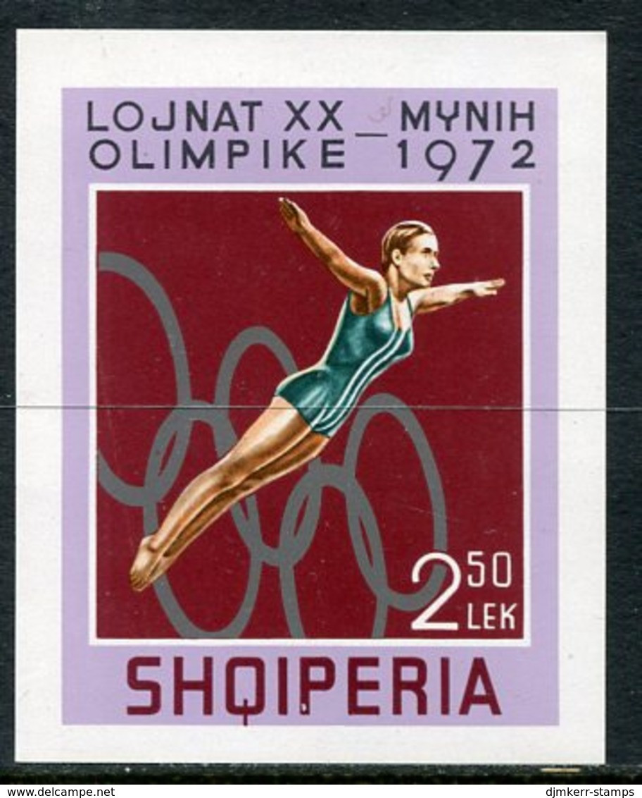 ALBANIA 1972 Olympic Games Block MNH / **,  Michel Block 45 - Albanien