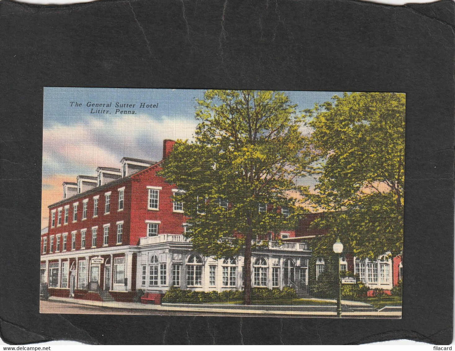 113306        Stati   Uniti,    The  General  Sutter  Hotel,  Lititz,  Penna.,  NV(scritta) - Lancaster