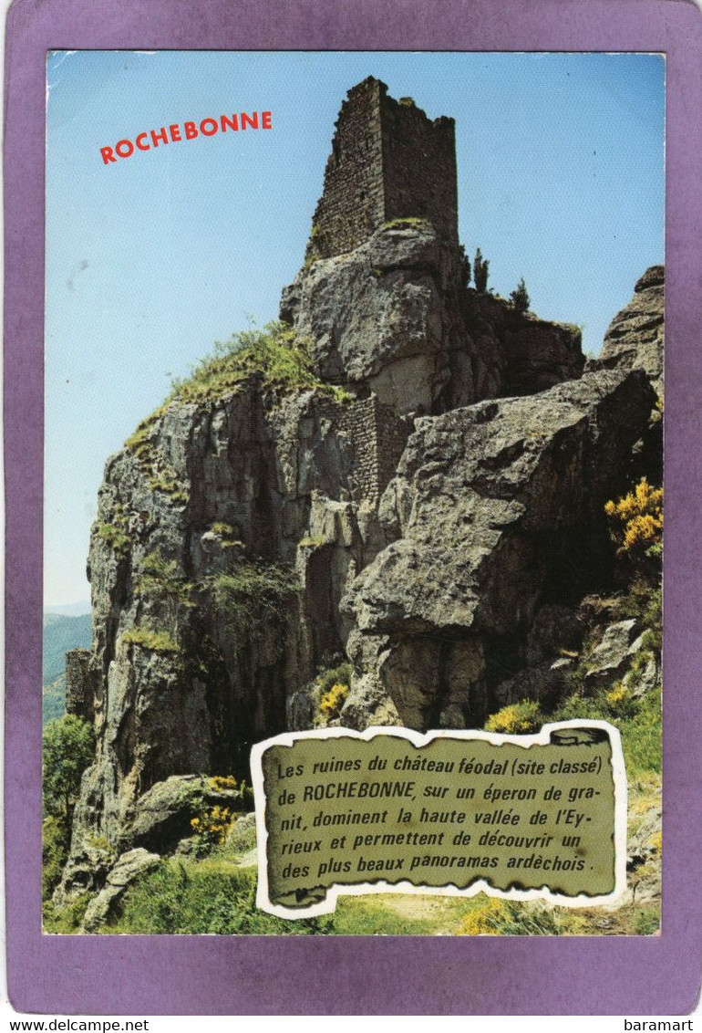 07 Saint-Martin-de-Valamas La Haute Ardèche  Ruines Du Château De Rochebonne - Saint Martin De Valamas