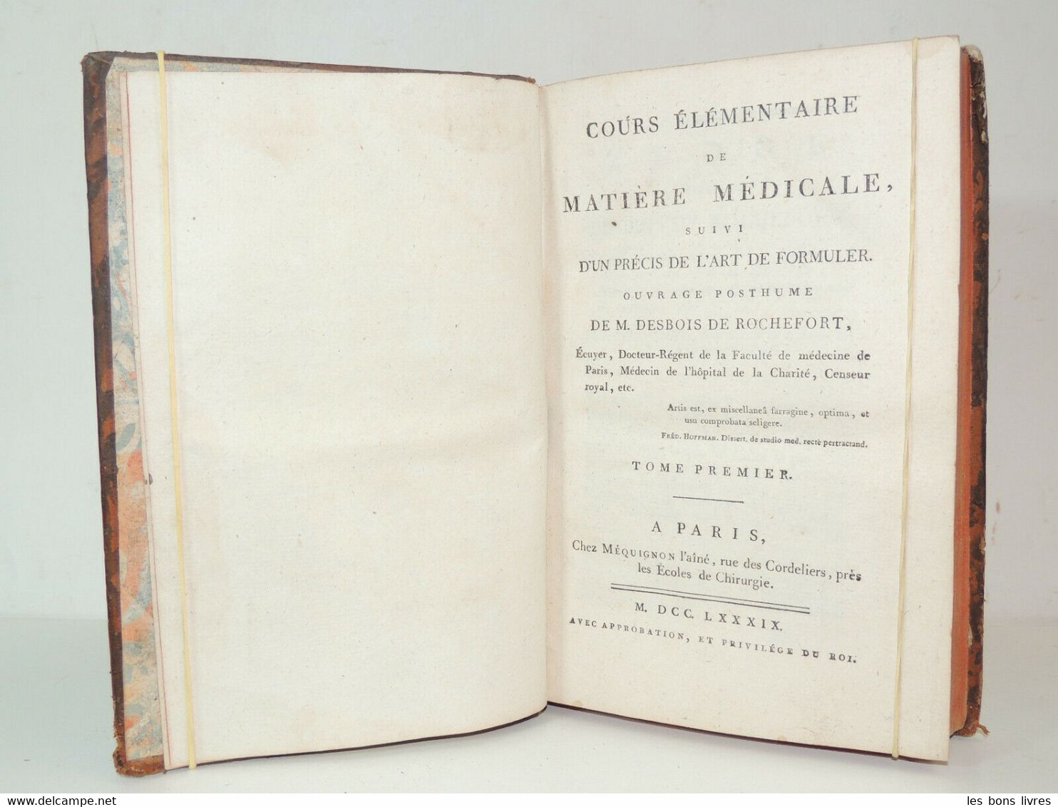 1789. Desbois De Rochefort. Matière Médicale. Magnétisme Animal - Before 18th Century