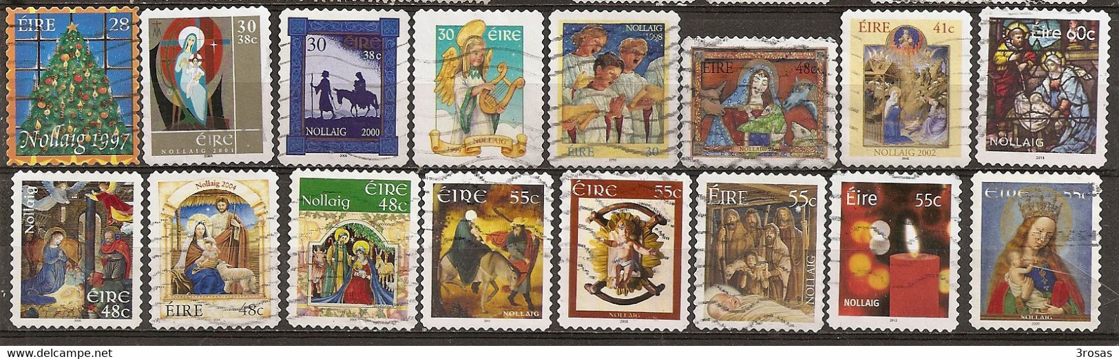Ireland Collection Christmas Stamps Obl - Lots & Serien