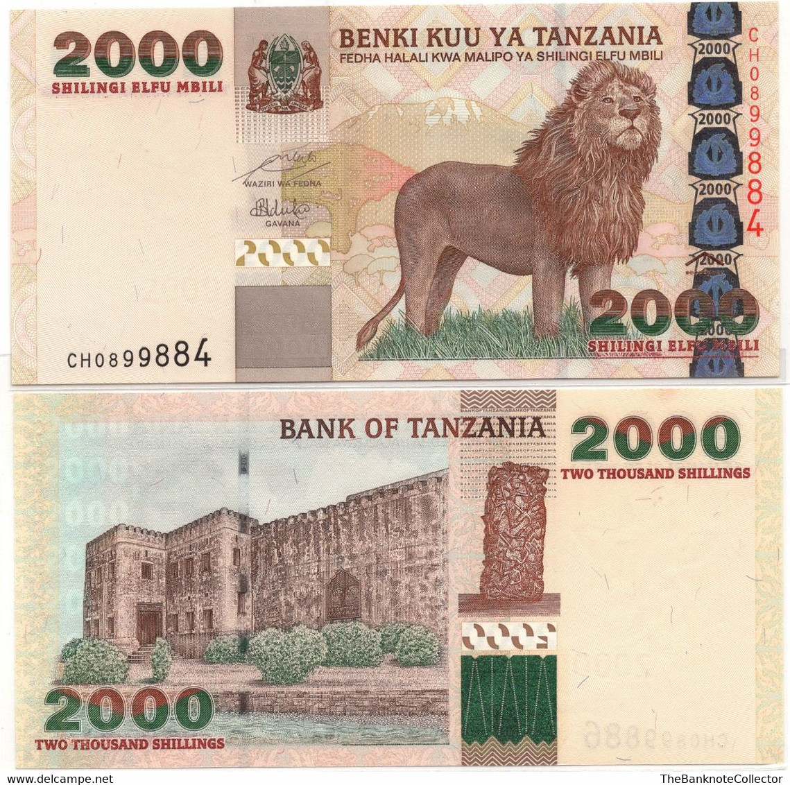 Tanzania 2000 Shillings ND 2003 P-37 UNC - Tanzania