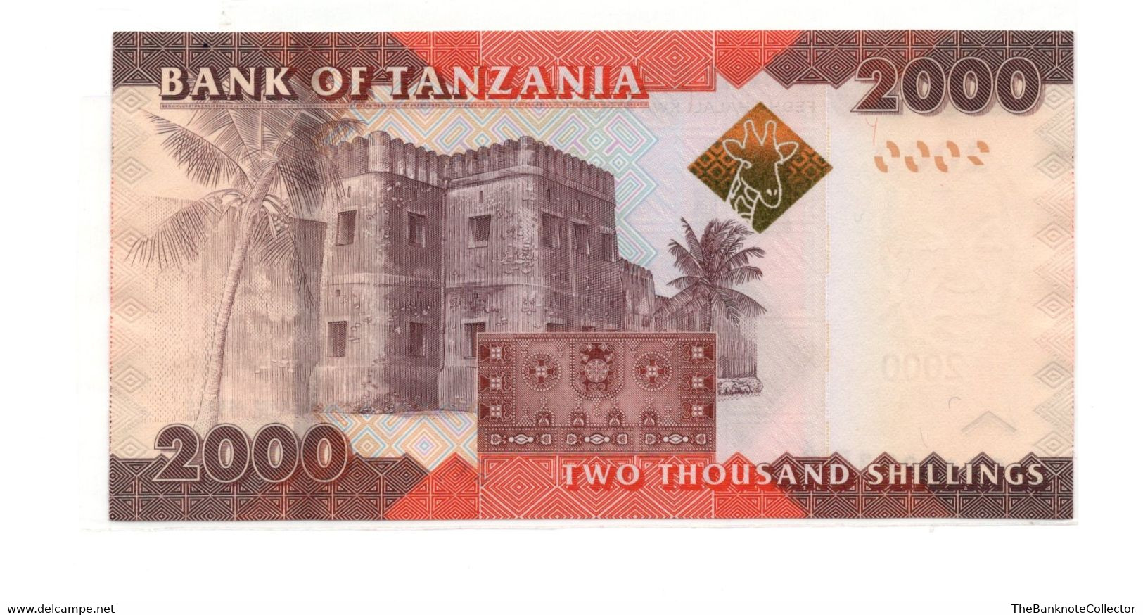 Tanzania 2000 Shillings ND 2010 P-42 UNC - Tanzanie