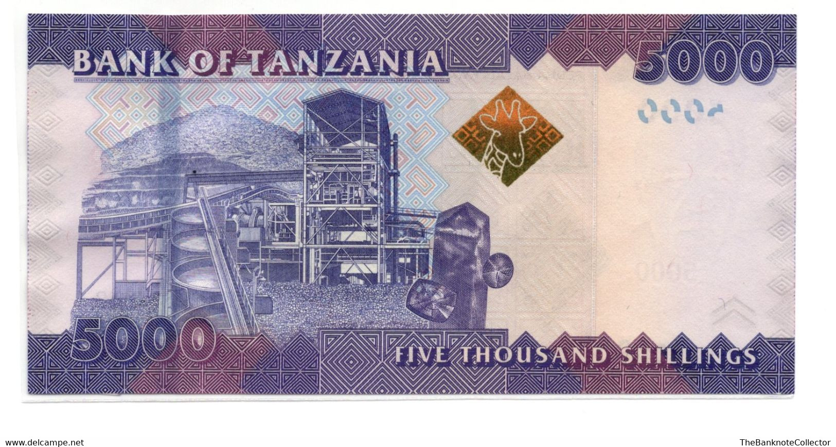 Tanzania 5000 Shillings ND 2010 P-43 UNC - Tansania