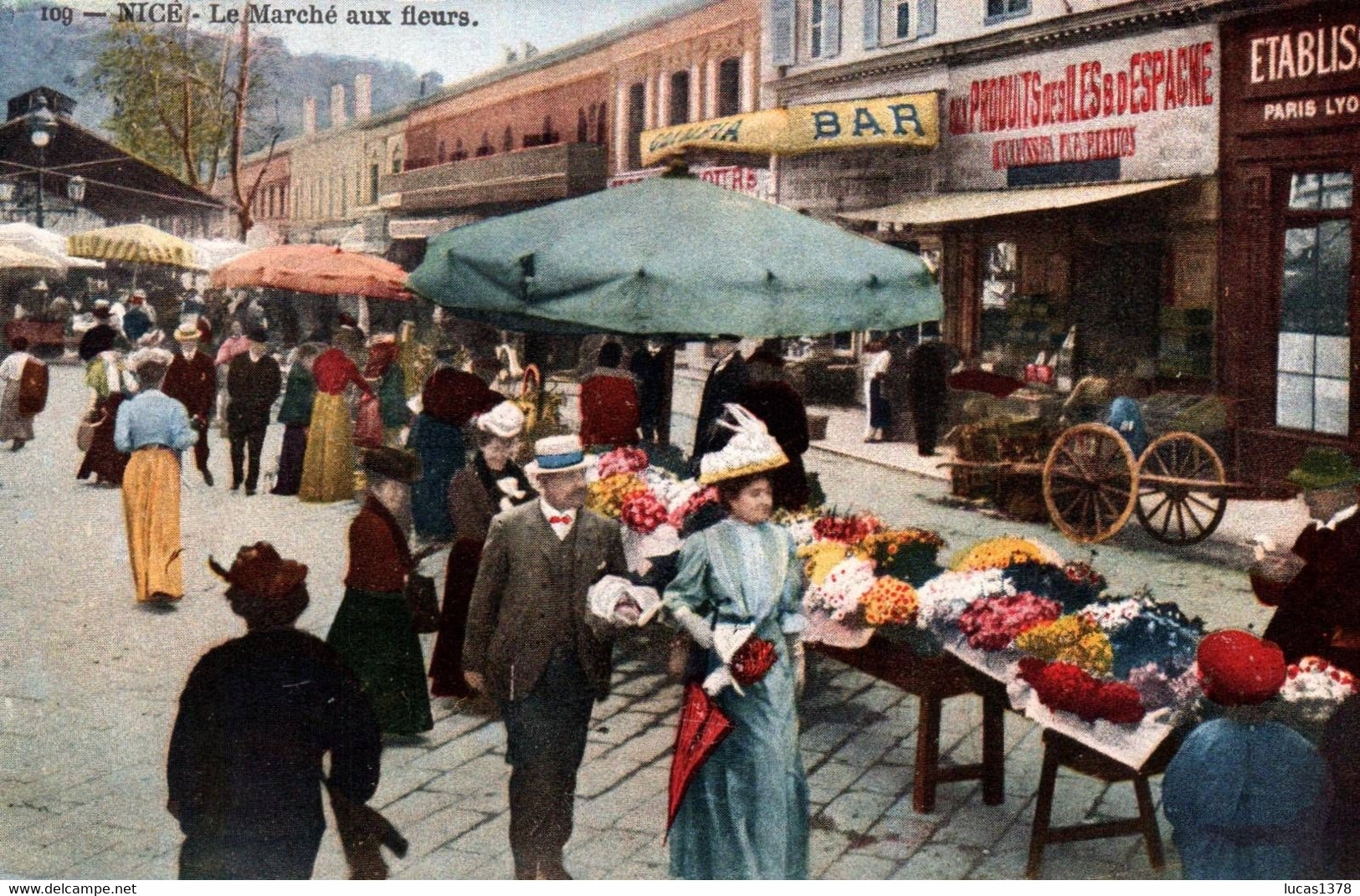 06 / NICE / LE MARCHE AUX FLEURS / PLAN PEU COURANT / BAYLONE - Marchés, Fêtes