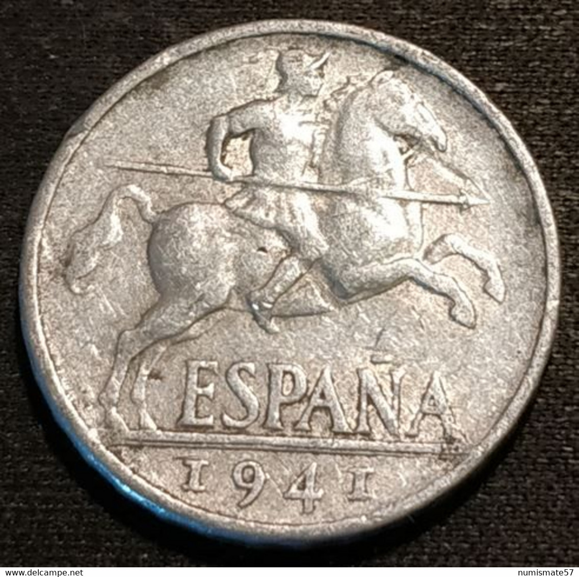 ESPAGNE - ESPANA - SPAIN - 10 CENTIMOS 1941 - Cavalier Ibérique - KM 766 - 10 Céntimos