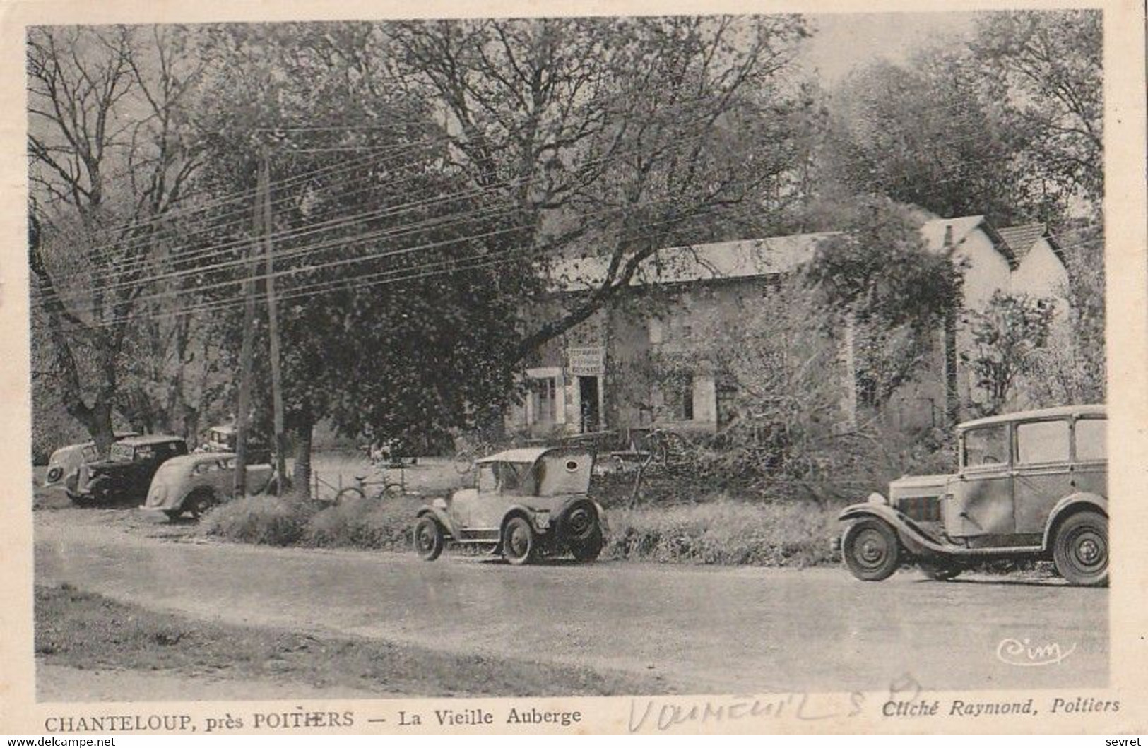 VOUNEUIL-sous-BIARD. - Chanteloup - La Vieille Auberge. Carte RARE - Vouneuil Sous Biard