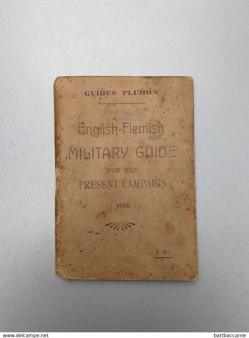 English-Flemish Military Guide 1915 - War 1914-18