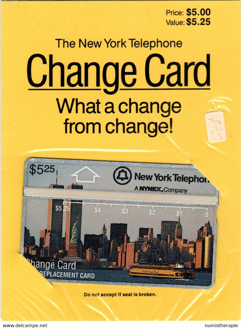 The New York Telephone $5.25 Sous Emballage - Cartes Magnétiques