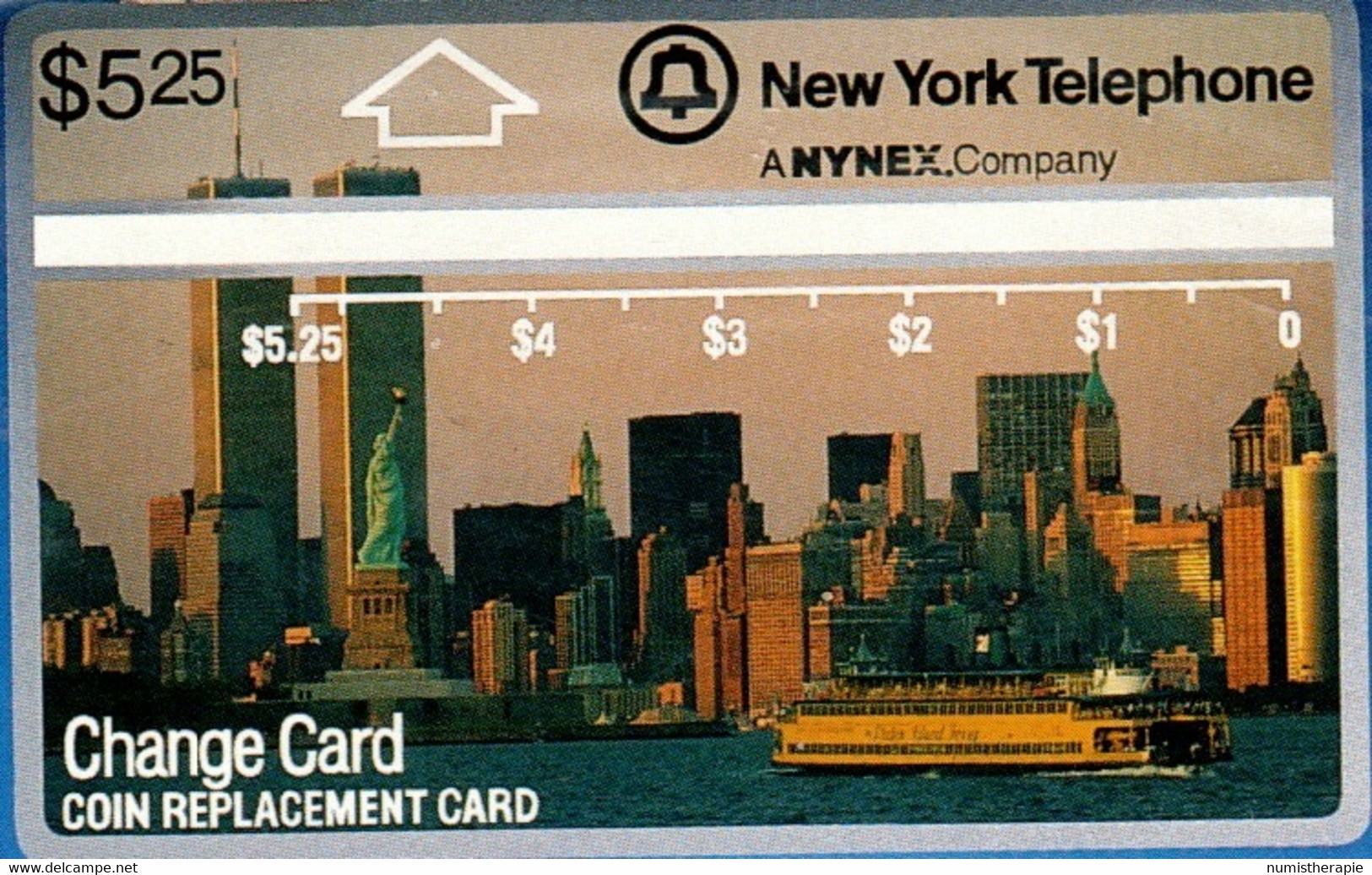 The New York Telephone $5.25 Sous Emballage - Cartes Magnétiques