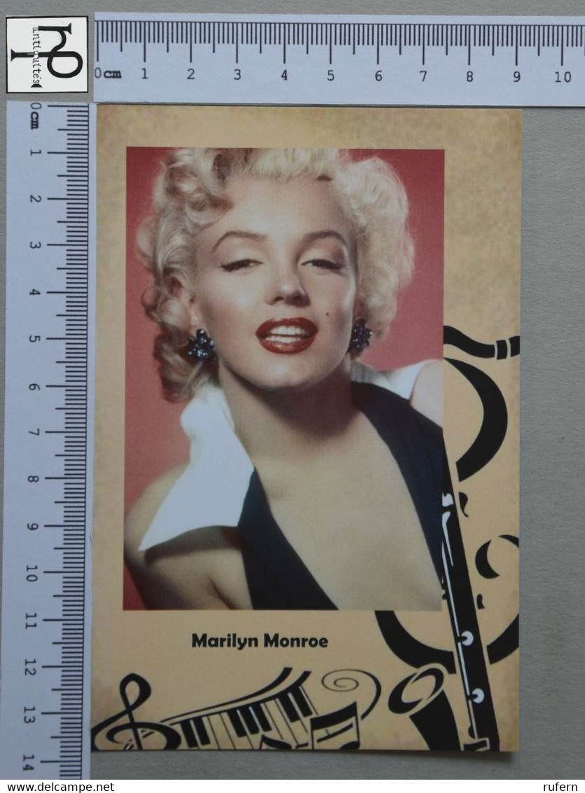 POSTCARD - MARILYN MONROE -  MUSICIENS ET CHANTEURS -   2 SCANS  - (Nº48893) - Música Y Músicos