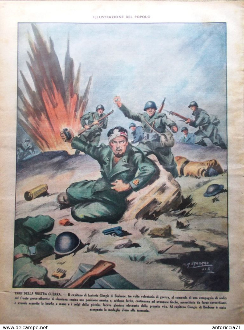 Illustrazione Del Popolo 12 Luglio 1941 WW2 Sgambati Russia Arcobaleno Borbone - War 1939-45