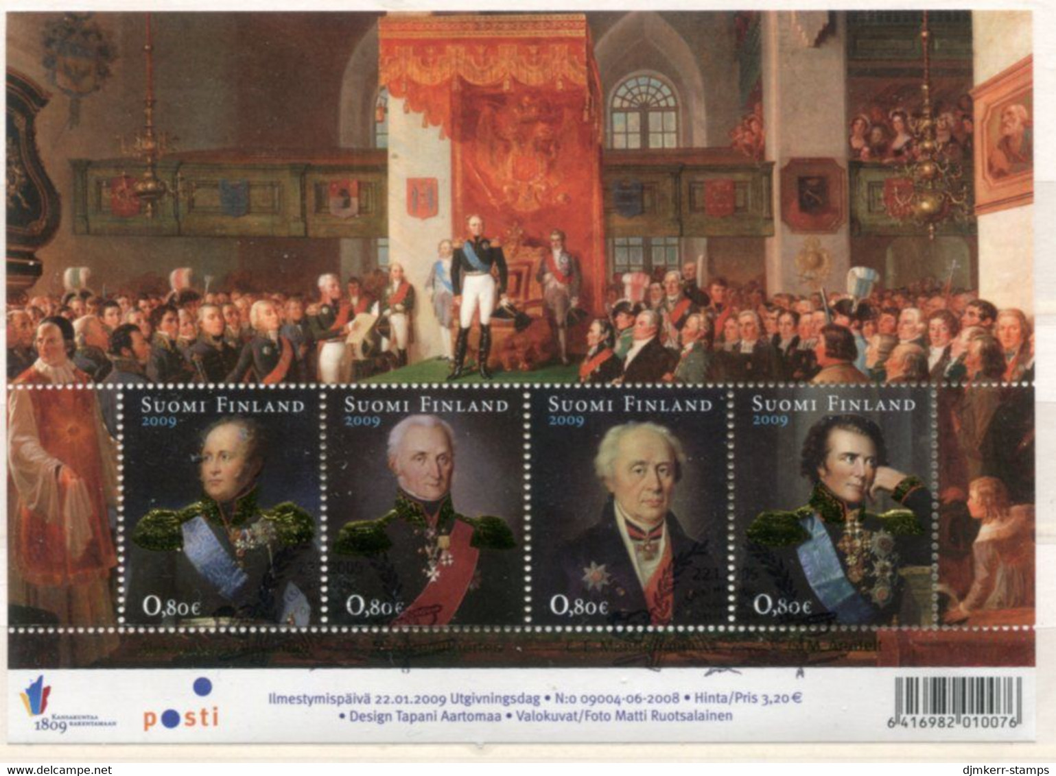 FINLAND 2009 Bicentenary Of Grand Duchy Of Finland Block MNH / **.  Michel Block 53 - Unused Stamps