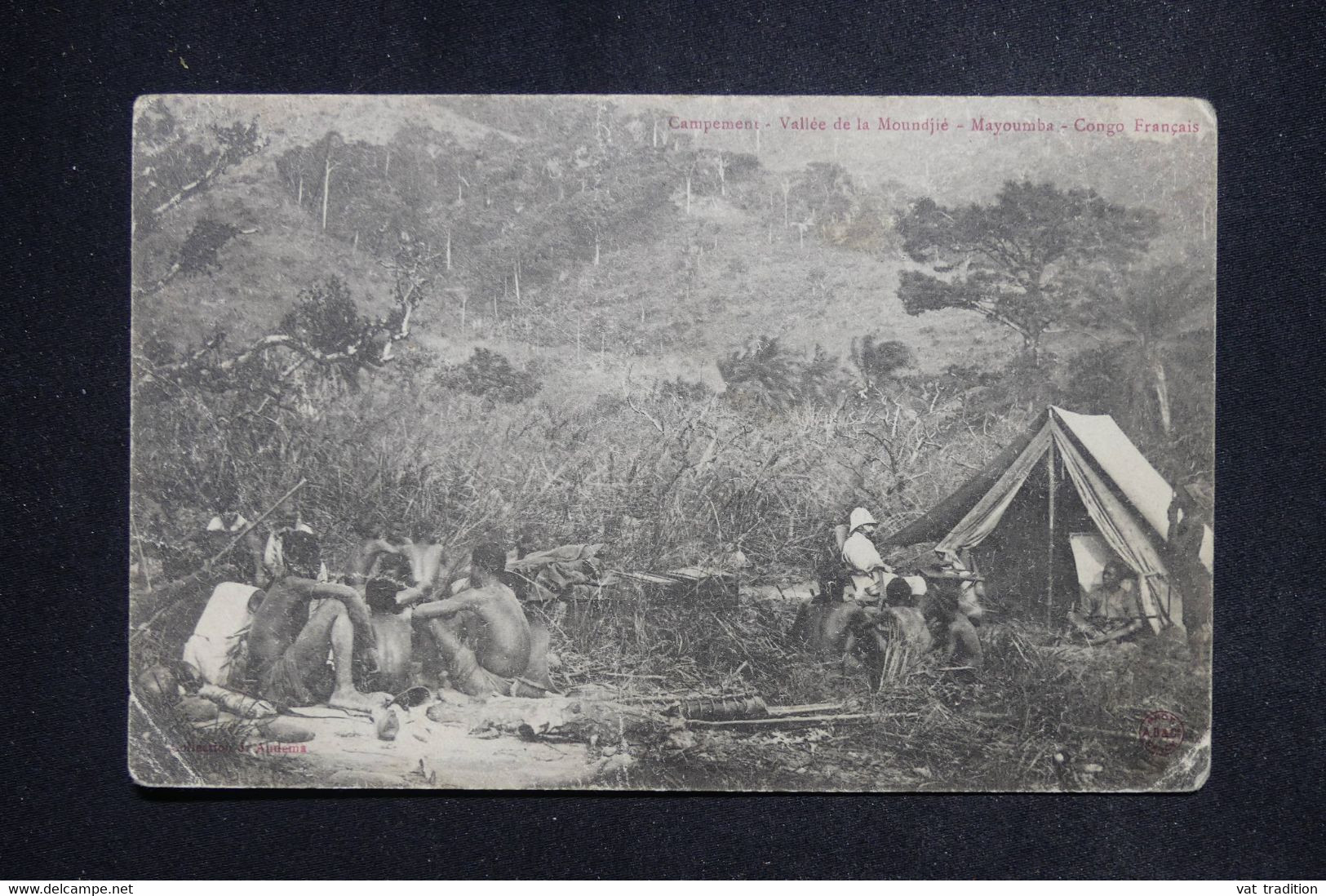 GABON - Type Groupe Sur Carte Postale ( Mayoumba ) Au Départ Du Congo Pour Paris En 1905 - L 121240 - Lettres & Documents