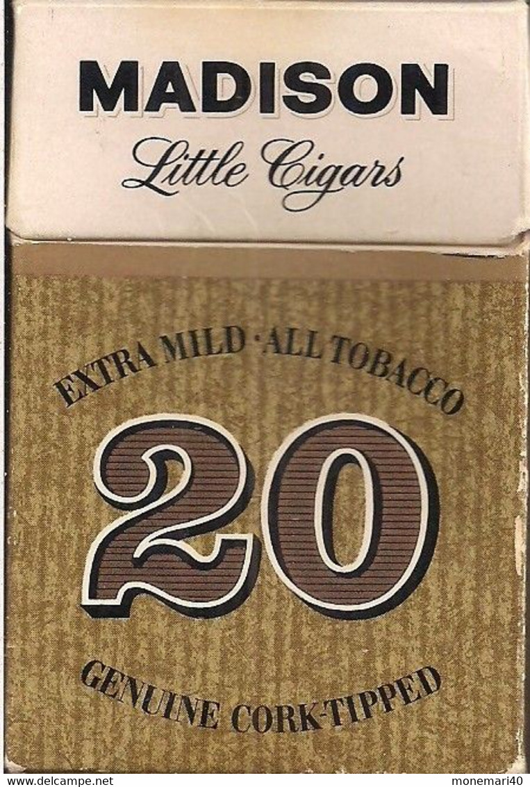 MADISON - LITTLE CIGAR - EXTRA MILD - ALL TOBACCO - MADE BY AMERICA'S FIRST TOBACCO COMPANY. - Zigarrenetuis