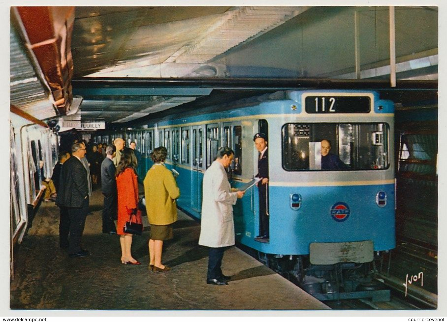 CPM - PARIS - NEUILLY - Le Métro - Rame Sur Pneumatique En Station - Ohne Zuordnung