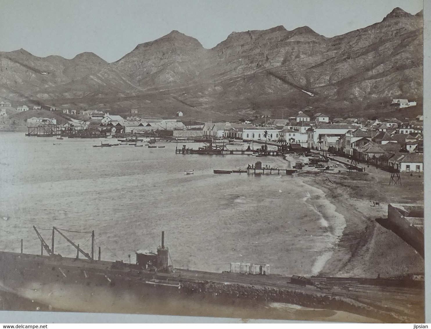 Lot De 6 Photos Albuminées 19ème 24 X 19 Cm  ---   Îles Du Cap Vert Cabo Verde  ..................  Z2 - Ancianas (antes De 1900)