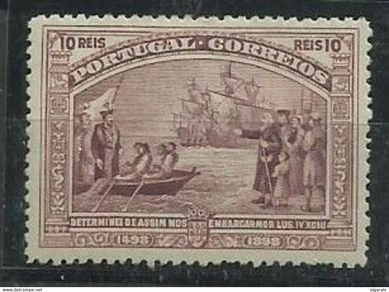 Portugal 1898,4º Centº Da India,# 151, 10rs Violeta Novo C/ch ,L139 - Unused Stamps