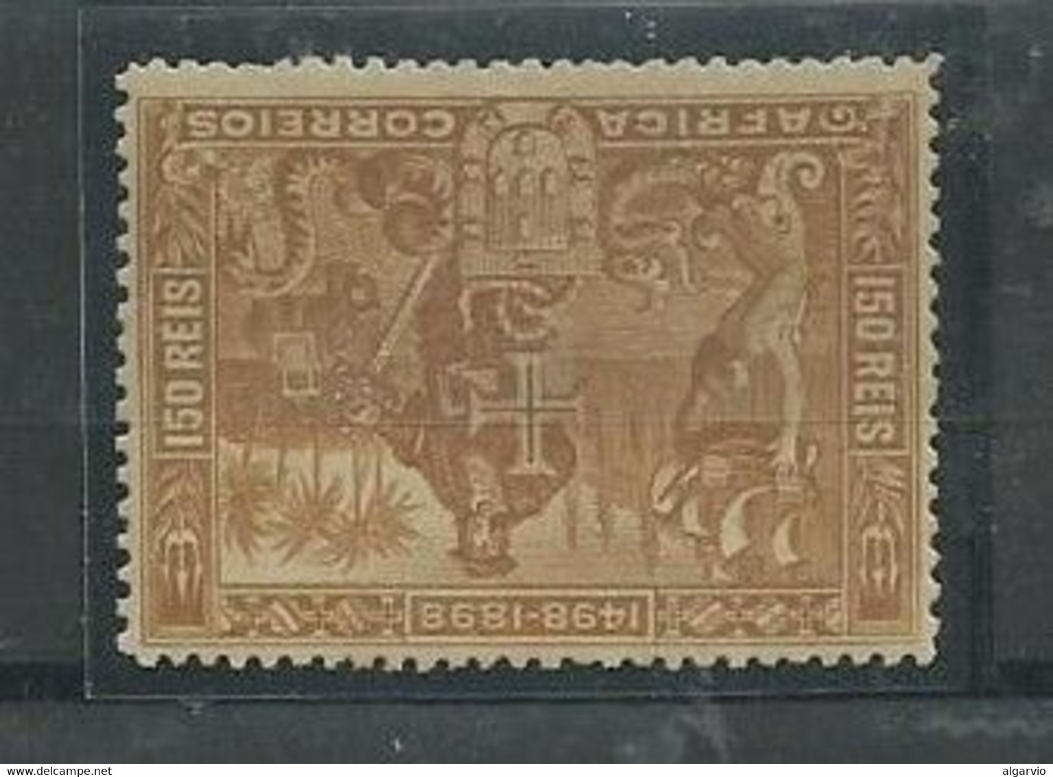 Portugal 1898,Africa,#8 Caminho Da India 150rs Bistre Novo C/ch Algum Oxido L141 - Unused Stamps