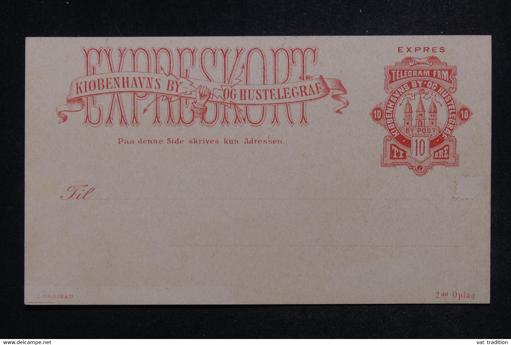 NORVÈGE - Entier Postal Privé  " Og Hustelegraf ", Non Circulé  - L 121259 - Enteros Postales