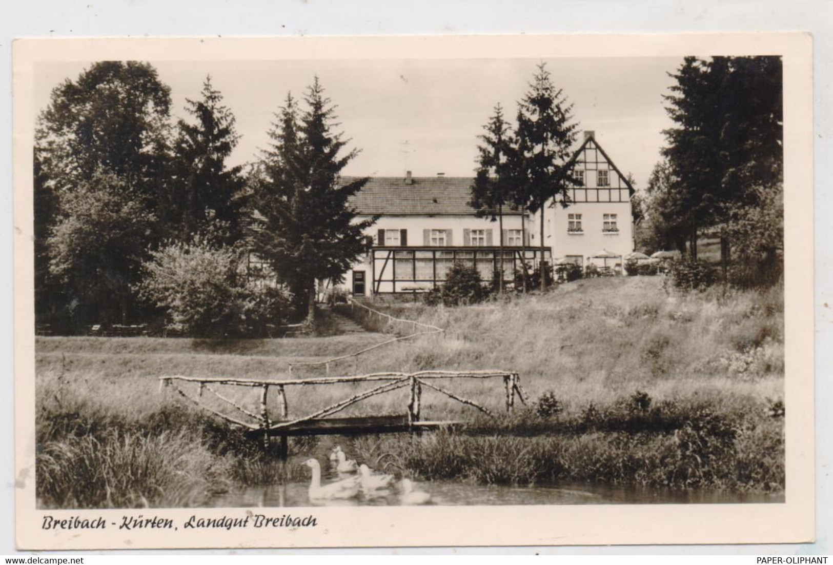 5067 KÜRTEN - BREIBACH, Landgut Breibach, 1958 - Bergisch Gladbach