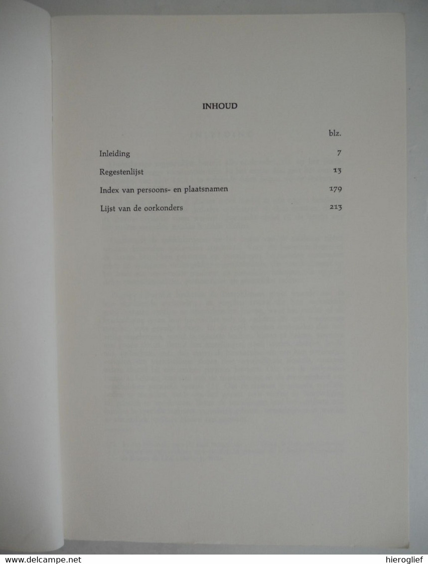 Stadsarchief BRUGGE - REGESTEN OP DE OORKONDEN 1089-1420 4 Delen Door Albert Schouteet Middeleeuwen - Schöne Künste