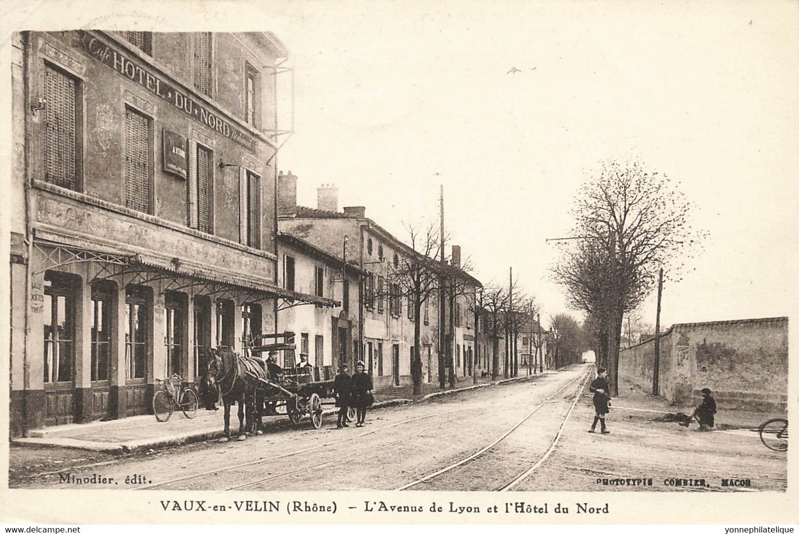 69 - RHÔNE - VAUGNERAY - Avenue De Lyon Et Hôtel Du Nord - Superbe - 10600 - Vaux-en-Velin