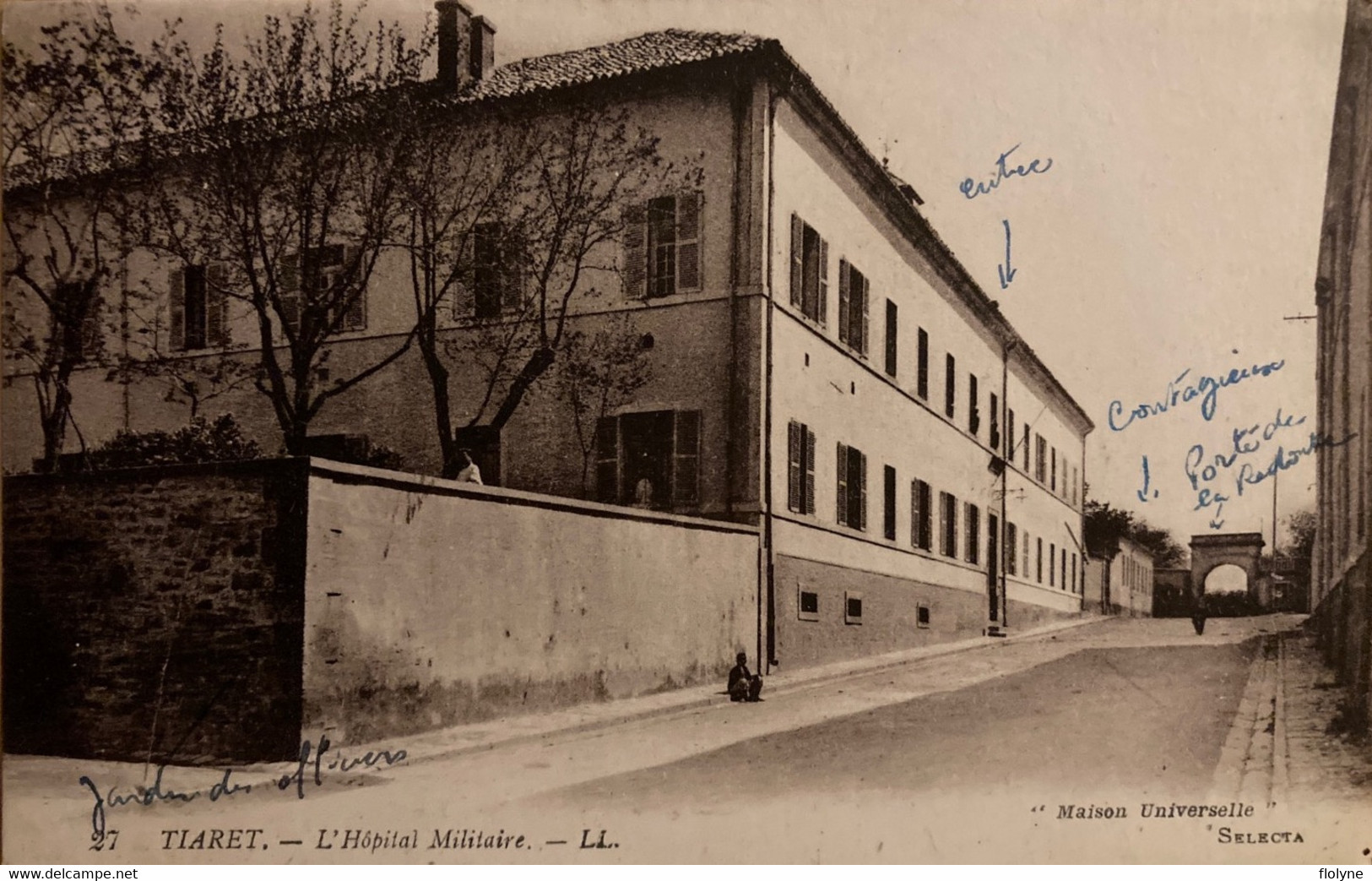 Tiaret - Rue Et Hôpital Militaire De La Ville - Algérie Algeria - Tiaret