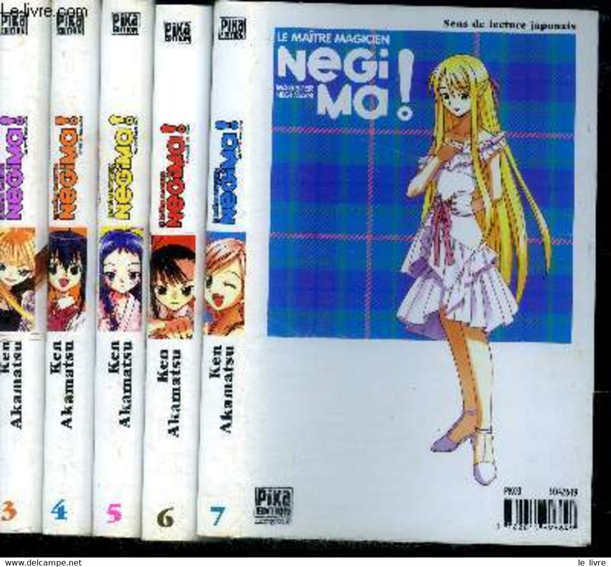 Le Maitre Magicien Negi Ma ! Magister Negi Magi -5 Volumes : Tome 3 + Tome 4 + Tome 5 + Tome 6 + Tome 7 - Akamatsu Ken - - Autres & Non Classés