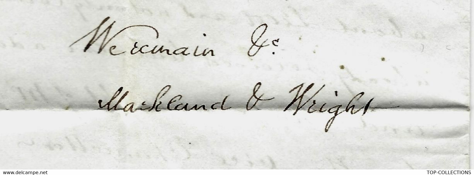 1837 De Londres LETTRE EN ANGLAIS AVOCAT DE LONDRES SUCCESSION Pour Mme MARY ANN LANG Rue Faubourg St Honoré à PARIS - ...-1840 Préphilatélie