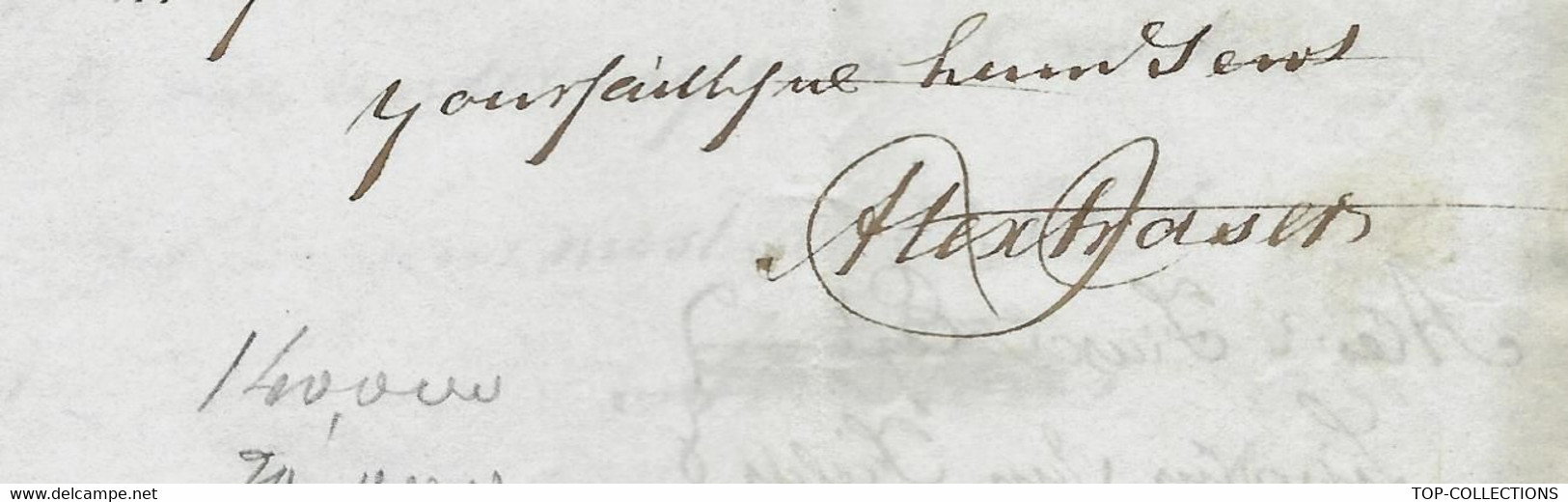 1837 de Londres LETTRE EN ANGLAIS AVOCAT DE LONDRES SUCCESSION pour Mme MARY ANN LANG rue faubourg St Honoré à PARIS