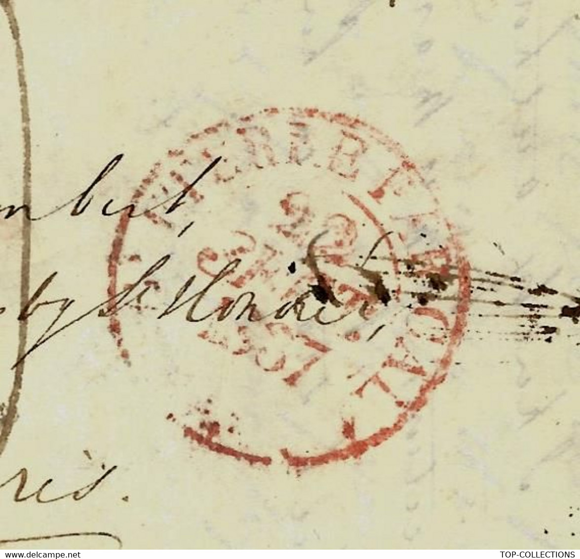 1837 LETTRE EN ANGLAIS AVOCAT DE LONDRES Pour Mr Et Mme MARY ANN HUMBERT Rue Faubourg St Honoré à PARIS - ...-1840 Prephilately