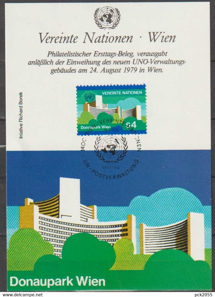 UNO Wien 1979 MK MiNr.3  UNO-City Im Donaupark Wien ( D 2056 ) Günstige Versandkosten - Cartes-maximum