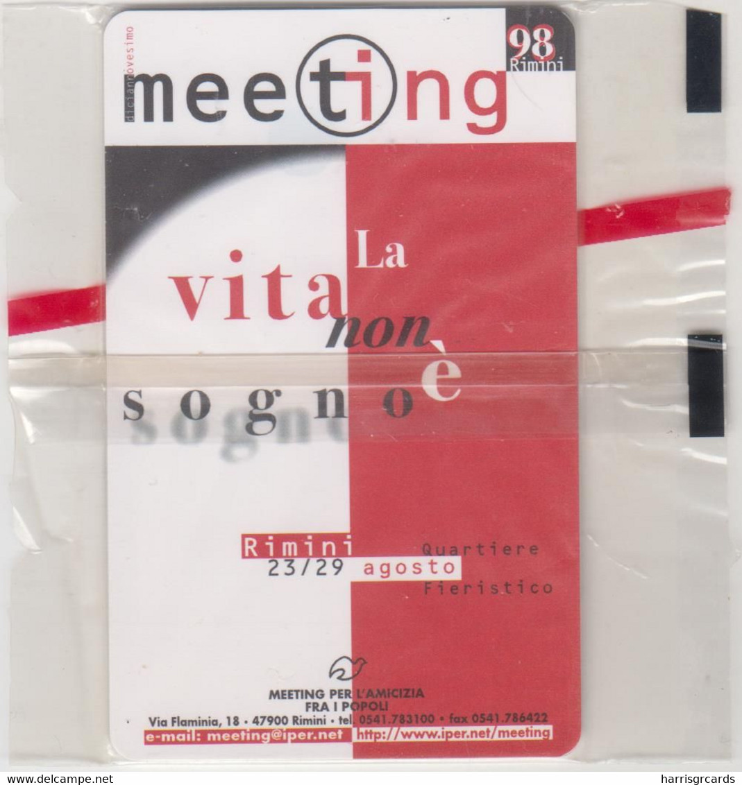 SAN MARINO (Chip) - Meeting Rimini '98, RSM 033, 5.000 L, Tirage 30.000, Mint - Saint-Marin