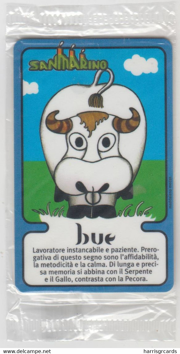 SAN MARINO (Chip) - Bue, RSM 034, Chip:S30 (Module 34), 2.000 L, Tirage 33.000, Mint - Saint-Marin