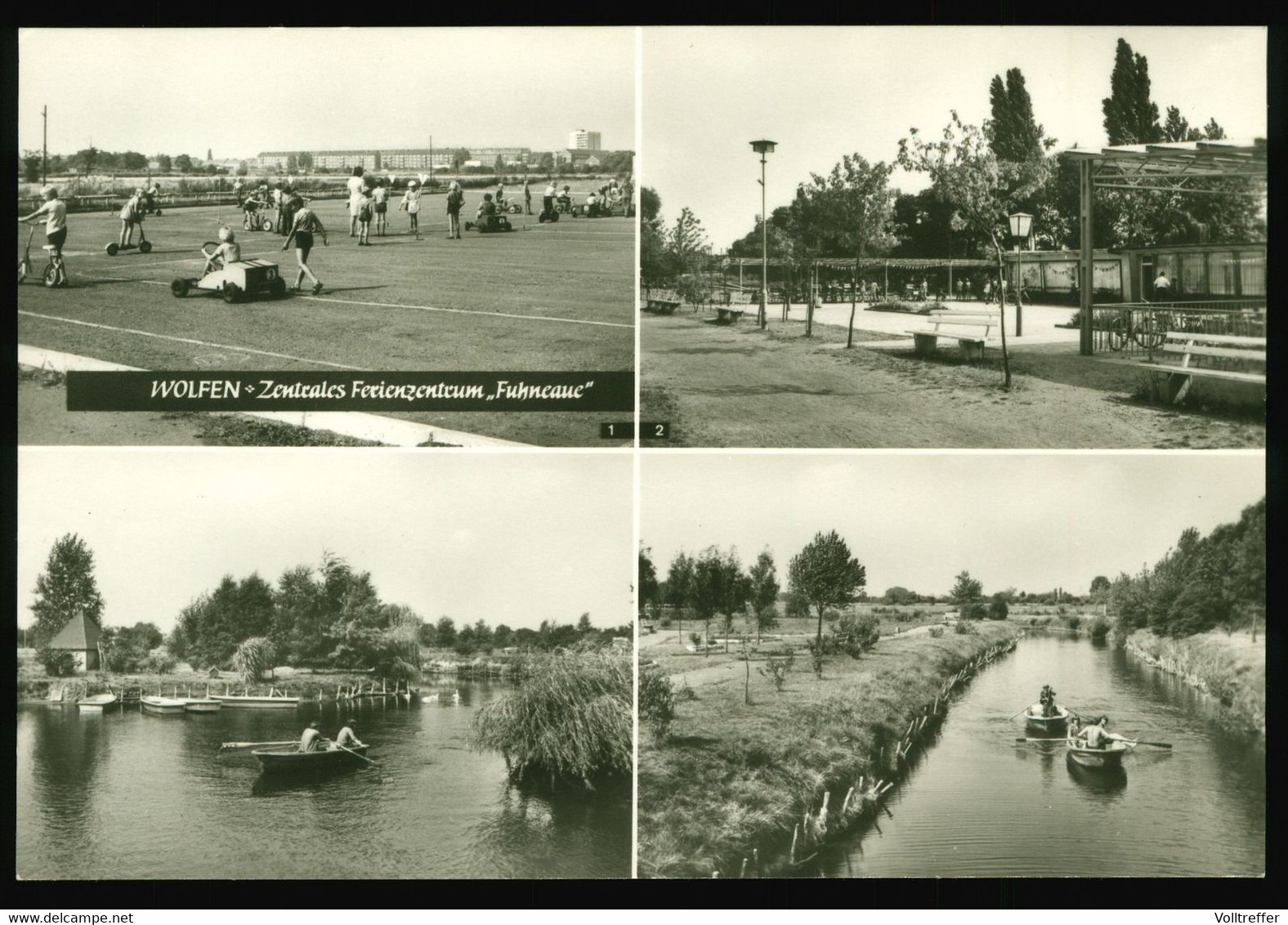 DDR Foto AK Um 1980 Wolfen, Zentrales Ferienzentrum Fuhneaue - Wolfen