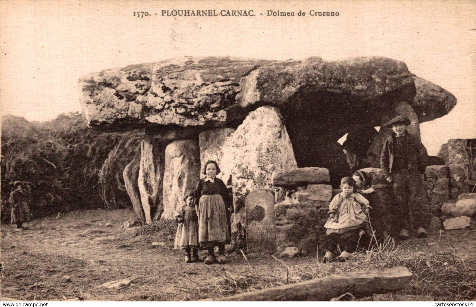 N°29321 Z -cpa Plouharnal Carnac -dolmen De Crucuno- - Dolmen & Menhirs