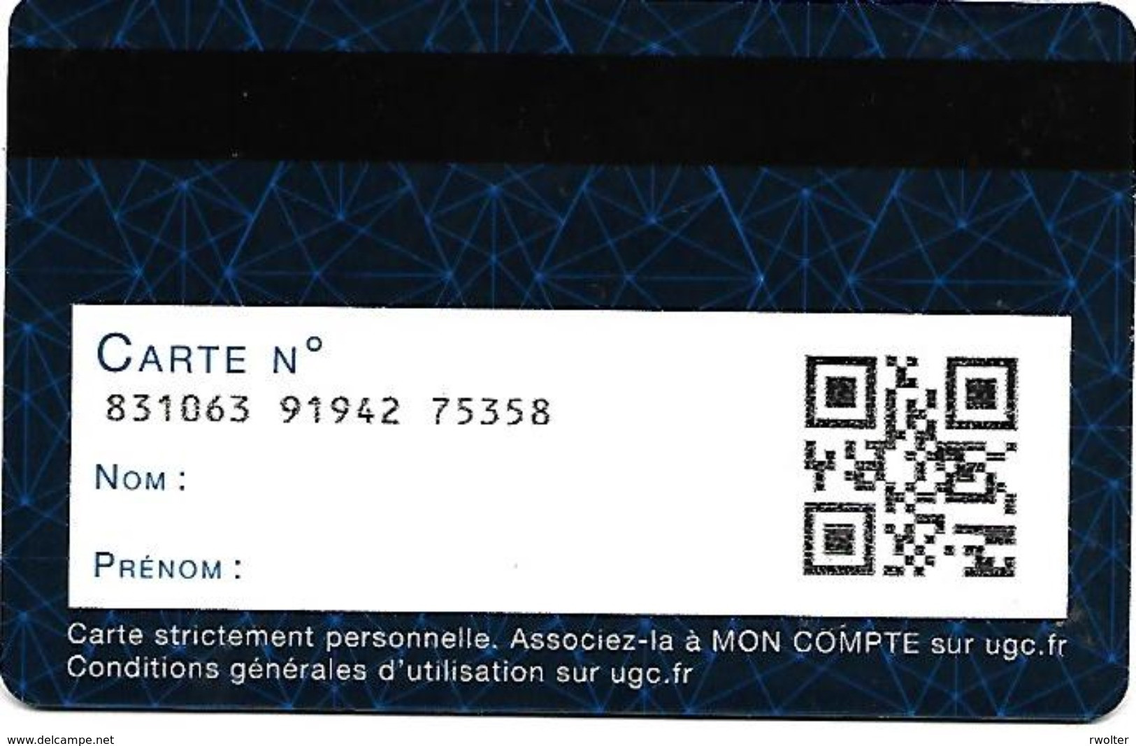 @+ Carte Fidélté UGC + (France) - Cinécartes