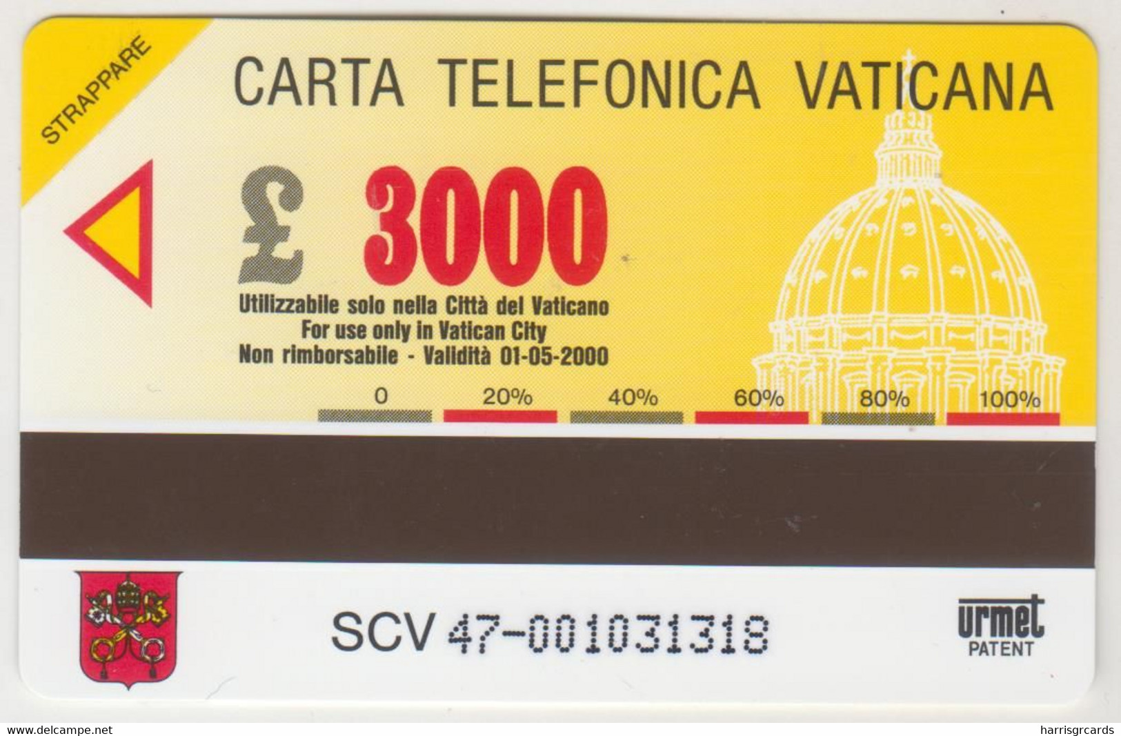 VATICAN - Milionesima Carta Vaticana, 01/98, 3.000 ₤., Tirage 24,900, Mint - Vaticano