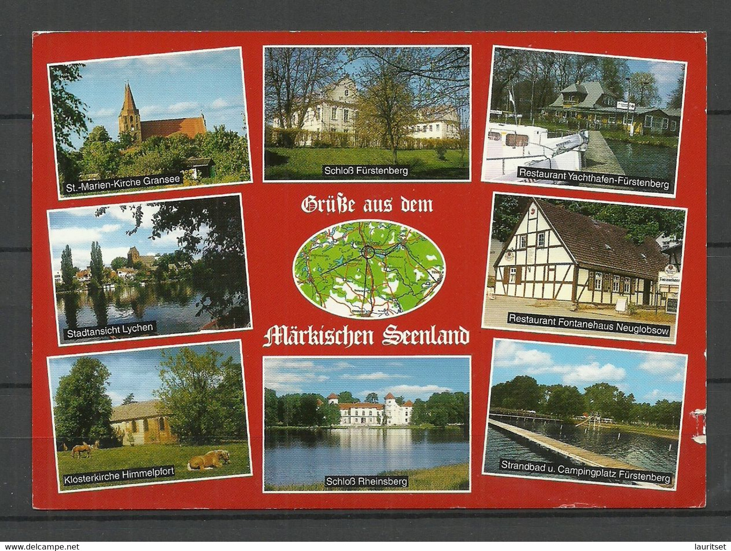 Deutschland Märkischen Seenland Fürstenberg Havel (gesendet 1999, Mit Briefmarke) - Fuerstenberg