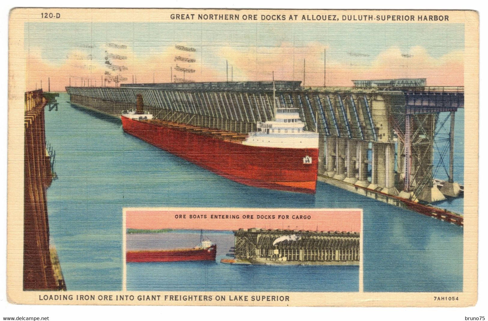 Great Northern Ore Docks At ALLOUEZ, DULUTH Superior Harbor - 1941 - Duluth