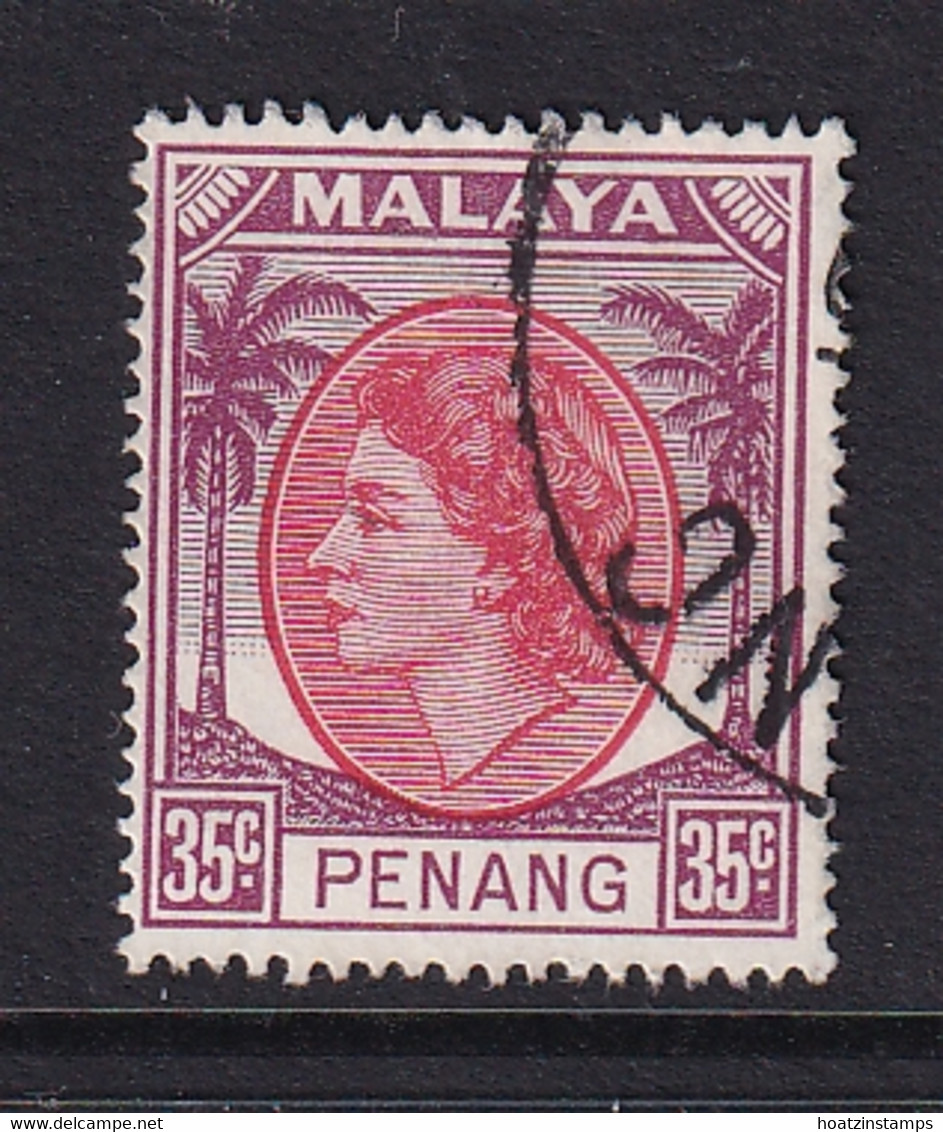 Malaya - Penang: 1954/57   QE II    SG39    35c     Used - Penang
