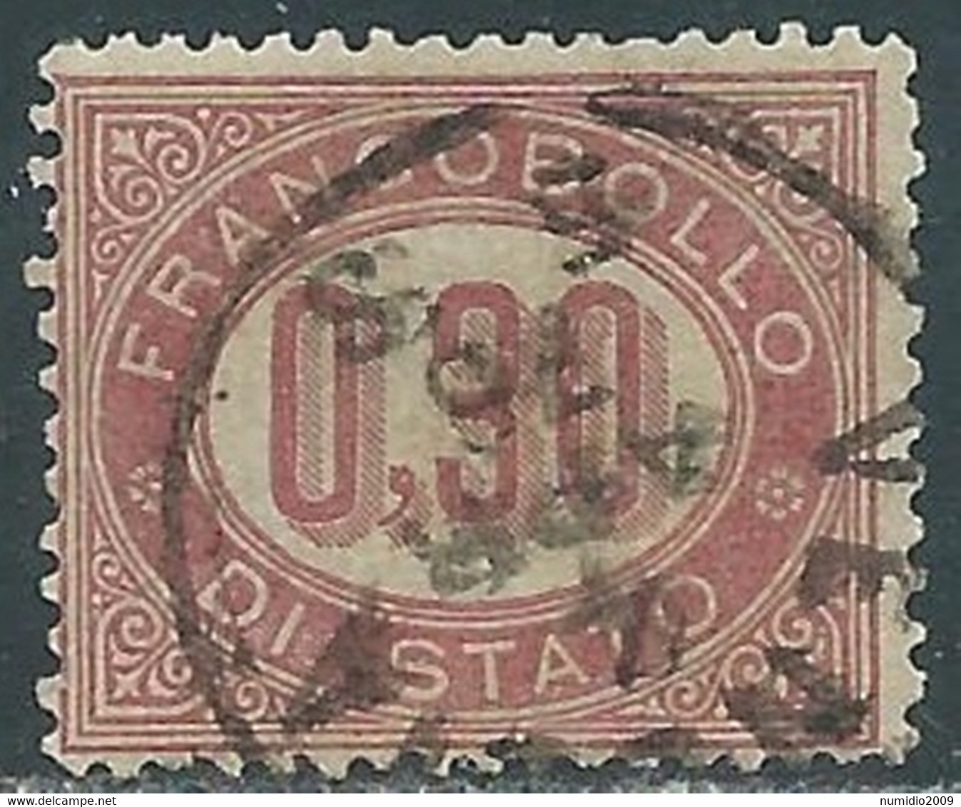 1875 REGNO SERVIZIO DI STATO USATO 30 CENT - RF14-7 - Dienstzegels