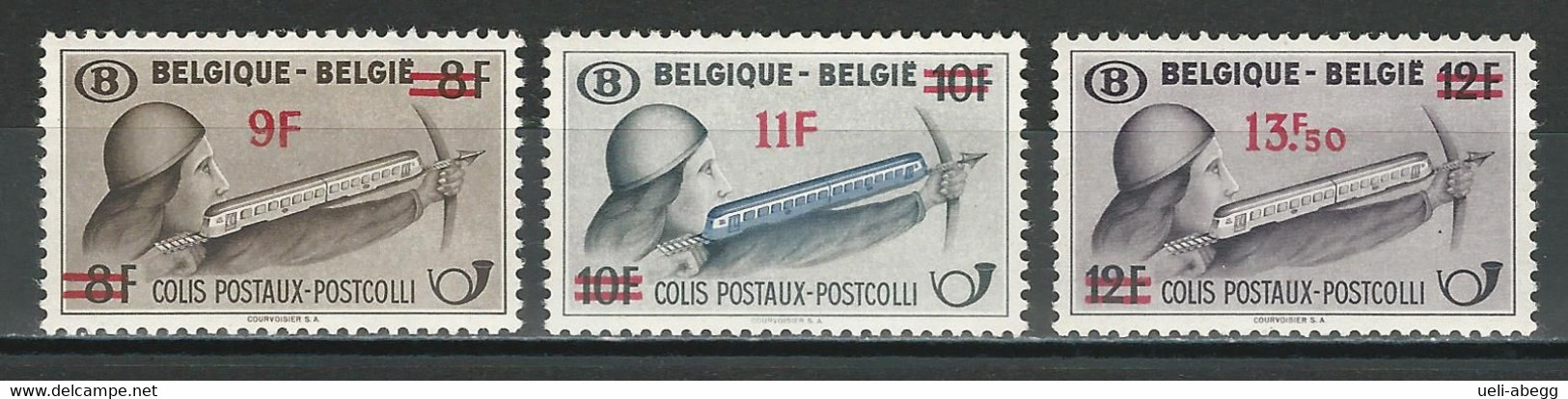 Belgien Mi Postpak 24-26  ** MNH - Reisgoedzegels [BA]
