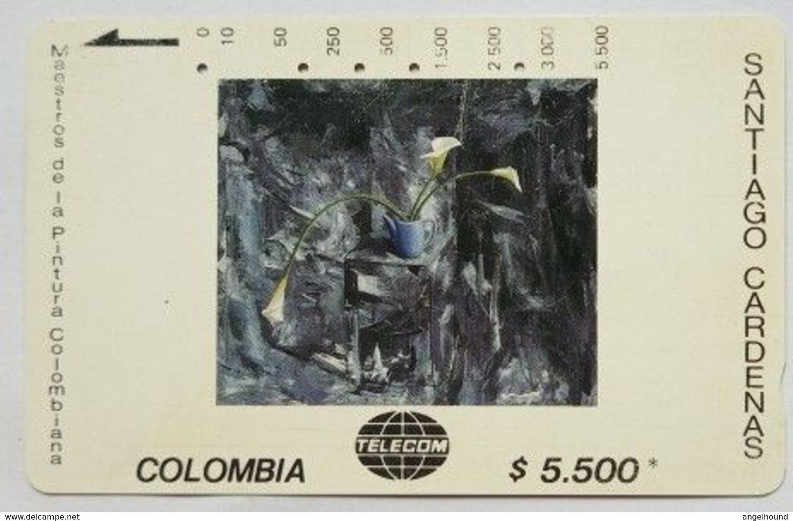 Colombia $5.500 Santiago Cardenas Tres Cartuchos - Kolumbien