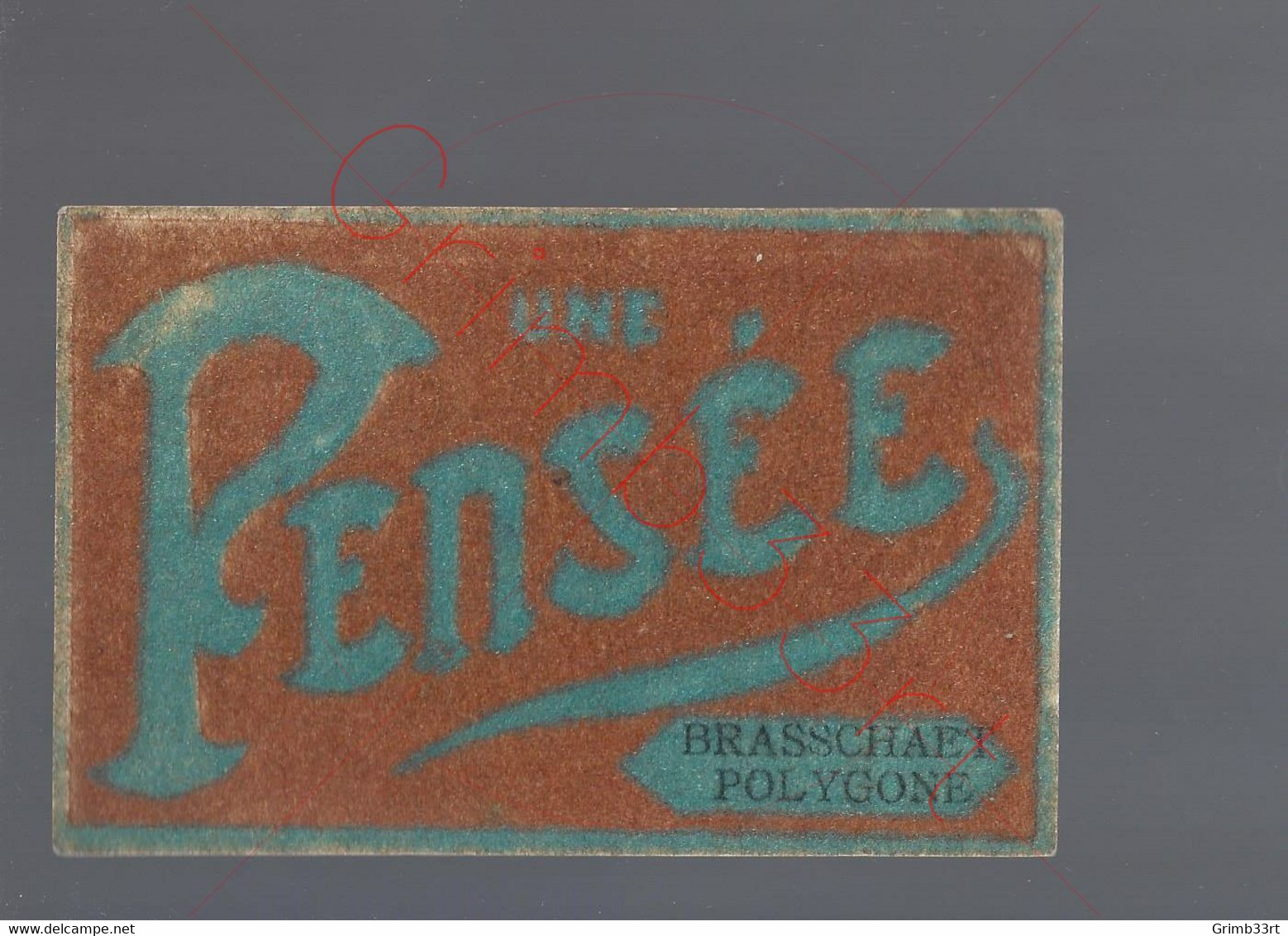 Brasschaat - Une Pensée Brasschaet Polygone - (feutre / Vilt) - Carte Brevetée - Postkaart - Brasschaat