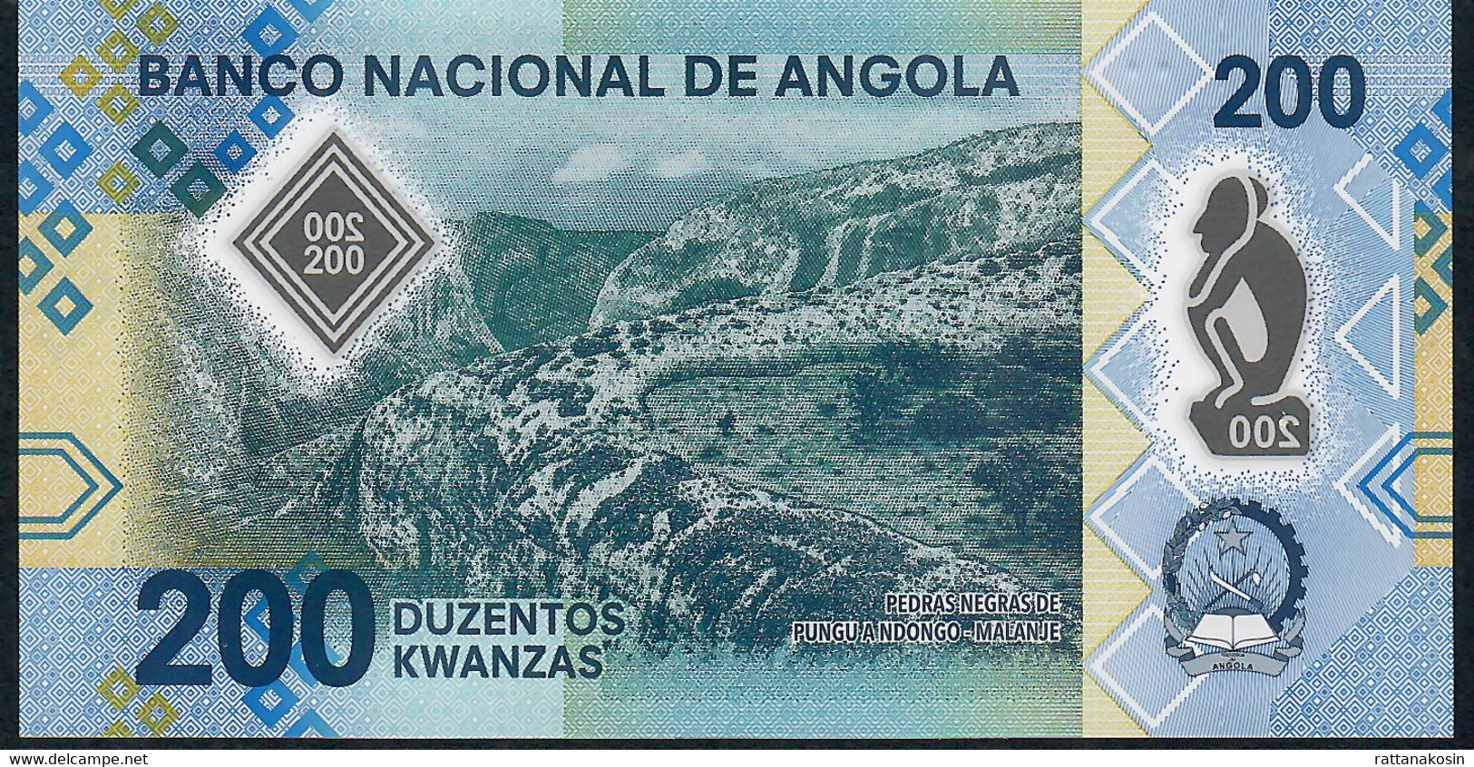 ANGOLA REPLACEMENT  #Z001  NLP 200 KWANZAS 2020  REPLACEMENT #Z001-----   UNC. - Angola